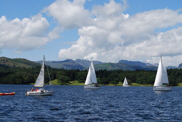 Obraz premium Lake Windermere, Lake District, Cumbria, England