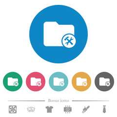 Directory tools flat round icons