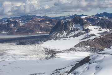 Panoramic View of Alaska Glaciers
