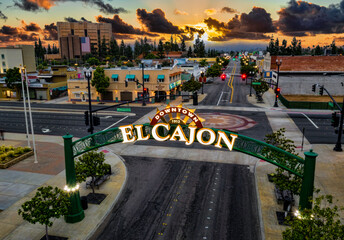 City of El Cajon, California. - obrazy, fototapety, plakaty