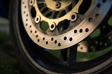 detail of a disc brake