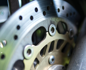 detail of a disc brake