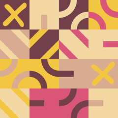 Colorful Geometric Vector Pattern Design