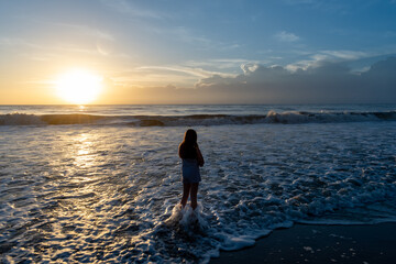 Morning sunrise on the beach