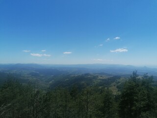 clouds over the mountains