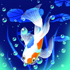 Obraz na płótnie Canvas illustration of a fish