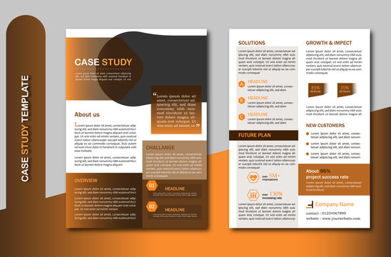 Case study business brochure template