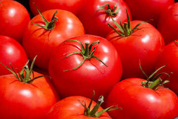a lot of red tomatoes background