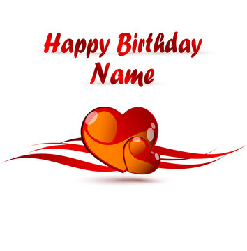 Beautiful Birthday Heart Template