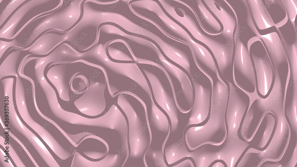 Poster uniform 3d abstract background of simple patterns of baker-miller pink color with lighting and shado