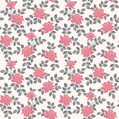 seamless abstract pink background with roses