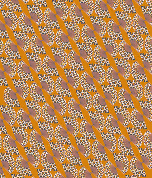 animal print fan pattern background