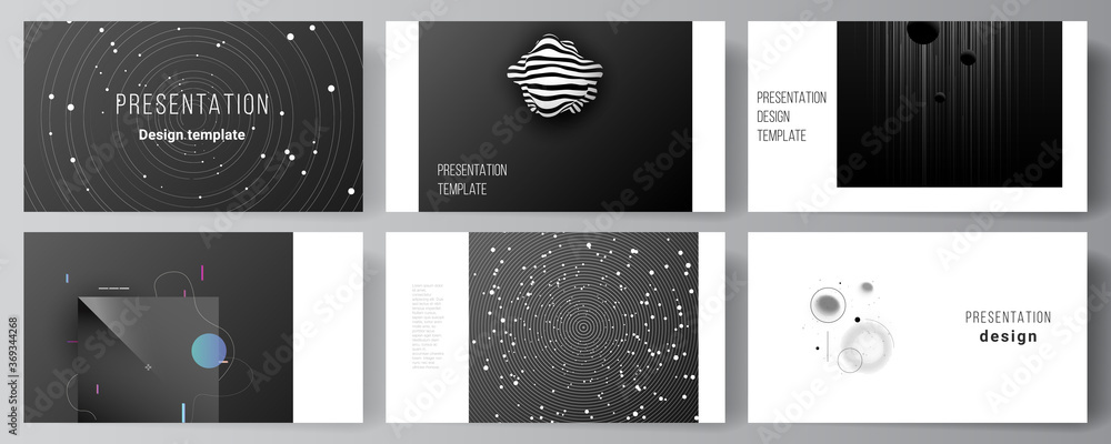 Poster vector layout of the presentation slides design business templates, multipurpose template for presen