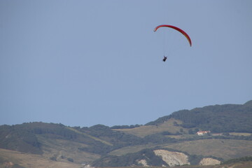 Paragliding in the Basque country