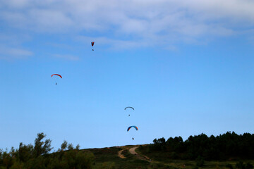 Paragliding in the Basque country