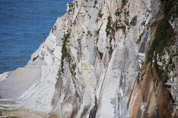 Fototapeta na wymiar Cliffs in the Basque shore