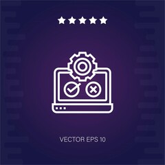 testing vector icon modern illustration