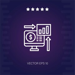 data analysis vector icon modern illustration