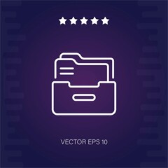 folder vector icon modern illustration