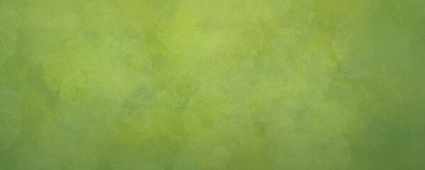 watercolor painting on old paper texture - green