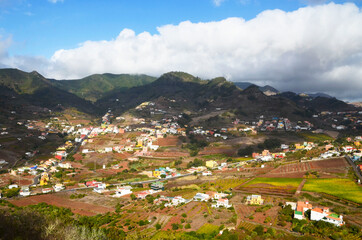 Fototapeta premium Beautiful view of Tegueste,Tenerife,Canary Islands,Spain.Travel concept.Selective focus.