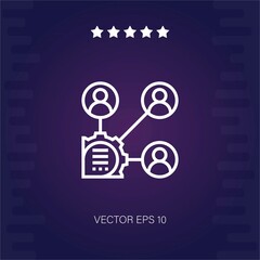 stakeholder vector icon modern illustration