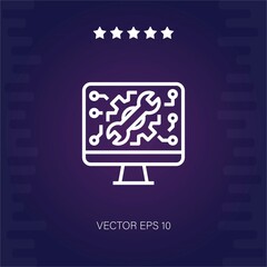technical support vector icon modern illustration