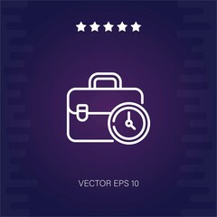 working hours vector icon modern illustration