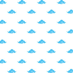 Fototapeta premium japanese clouds style pattern background