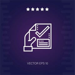 vote vector icon modern illustration