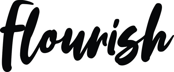 motivational  text. Only one single word. Printable graphic tee. Design doodle for print. Vector illustration. Colorful. Hand drawn calligraphy style. Black and white