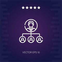 hierarchy vector icon modern illustration