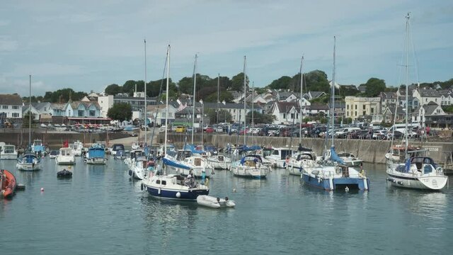 The harbour Saundersfoot Pembrokeshire Wales 