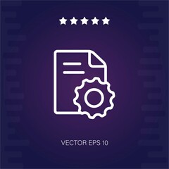 file vector icon modern illustration