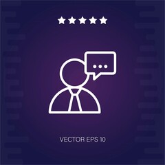 businessman vector icon modern illustration