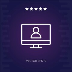 computer vector icon modern illustration