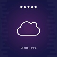 cloud computing vector icon modern illustration