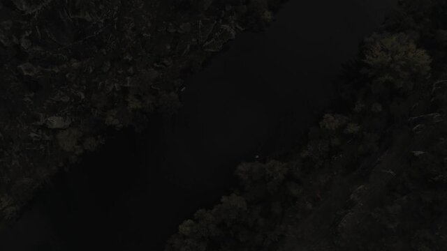 Beautiful river in Ledesma,Salamanca.Spain. Aerial Drone Footage