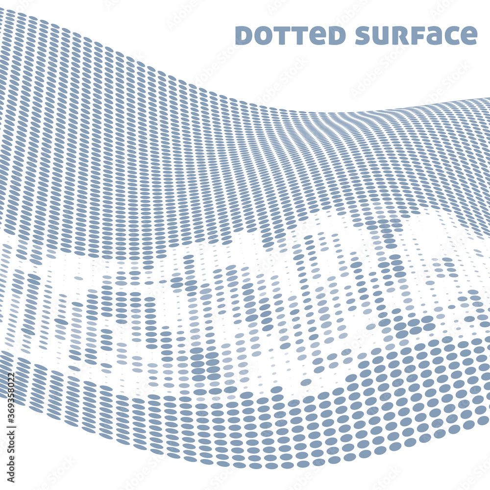 Aufkleber bluish gray dotted surface with halftone effect. vector graphics