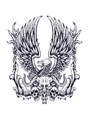 the deatless eagle illustration