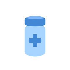 Obraz premium Medical bottle icon design, flat style illustration - Vector