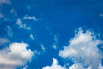 Fototapeta na wymiar White clouds in blue sky background.