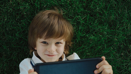 boy with tablet