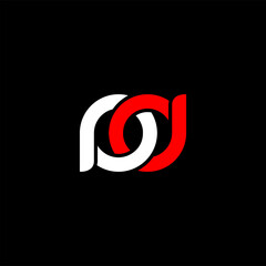 Fototapeta premium P & D letters Joint logo icon vector template for corporate logo and business card design.