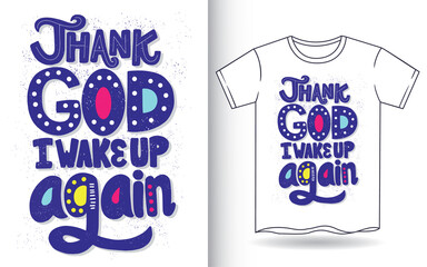 Hand drawn lettering art for t shirt