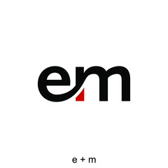 Letter e and m for identity design concept. Very suitable in various business purposes, also for icon, symbol and many more.