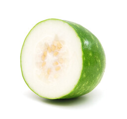 Chalkumra or pumpkin on white background