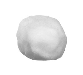 Snowball isolated on white background.