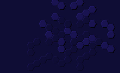 Hexagons are a basis of this modern, electronic inspired abstract background image.