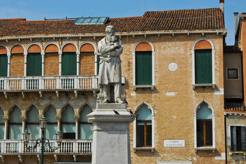 Fototapeta na wymiar Campo Santo stefano square,Venice, Italy